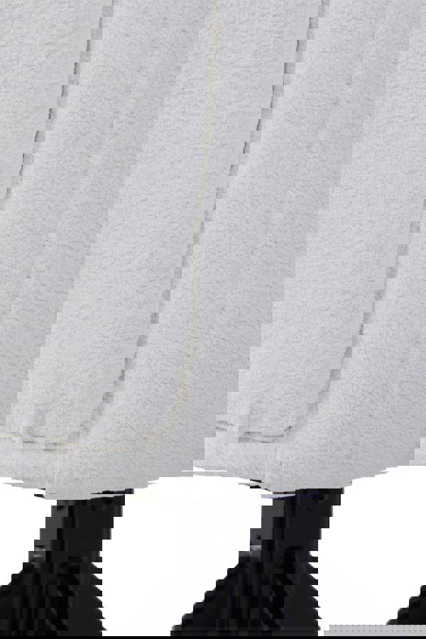 Living and Home White Upholstered Leisure Swivel Chair with Metal Legs