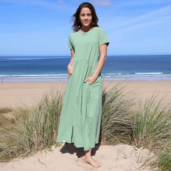 Lazy Jacks LJ525 - Ladies Long Gathered Dress - Grass