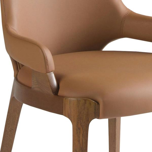 Angel Cerdá Brown Leatherette Chair 4136