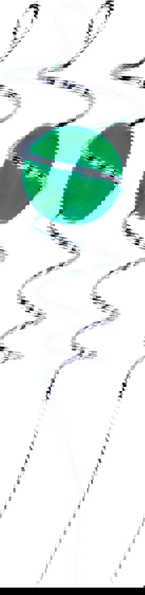 St Helens 10.5 Inch Single Spiral Spinner - Green Ball