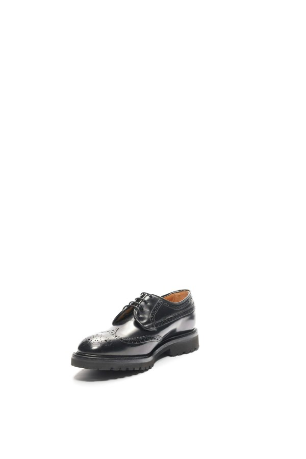 Macian Guinevere Brogue Derby Shoes - Black