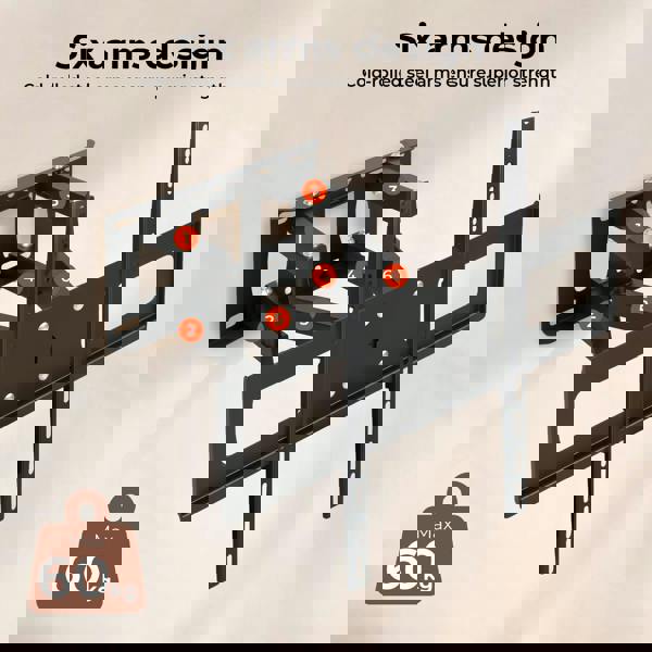 Levede TV Wall Bracket Full Motion Swivel Tilt for 26 32 40 42 46 50 55 65" TV