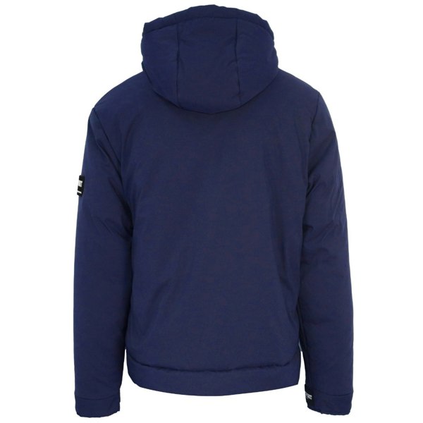 Plein Sport Padded Large Branded Logo Jacket - Navy Blue