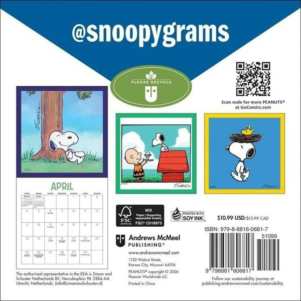 Peanuts/Snoopy Snoopygrams Mini Calendar 2027