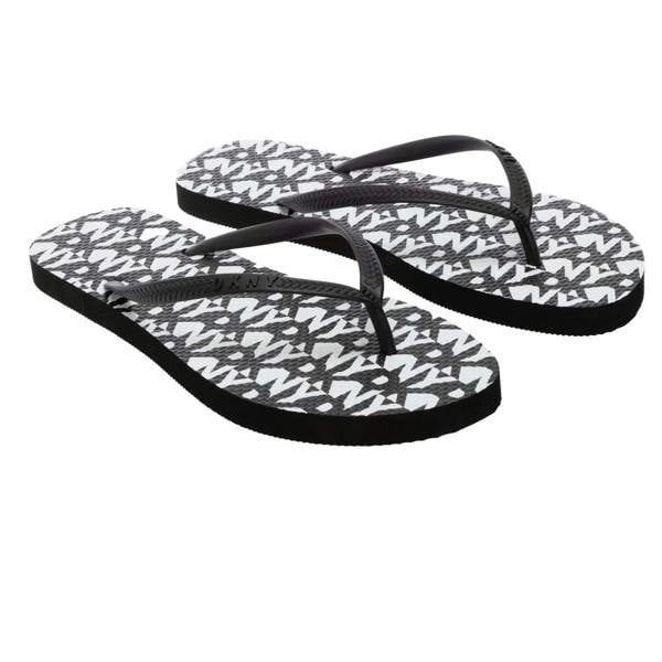 DKNY Womens/Ladies Susan Flip Flops - Black/Cream - 