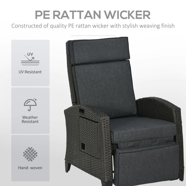 Rattan Recliner Chair