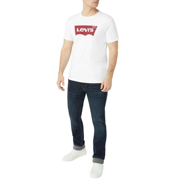 Levis Mens Batwing Logo T-Shirt - White/Red - 
