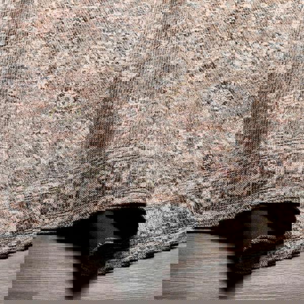 Livabliss Colin-Washable Brown Orange Grey Traditionnal Vintage Boho Rug