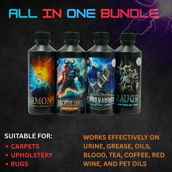 Equip2clean ALL IN ONE BUNDLE FOR CARPETS AND UPHOLSTERY