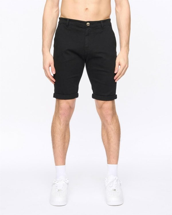 Crosshatch Sinwood Chino Shorts Black