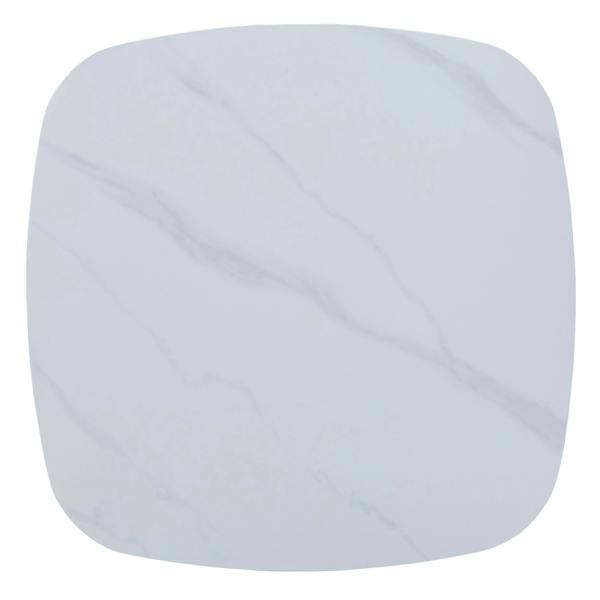 Core Products Aspen Square Dining Table, White Sintered Stone