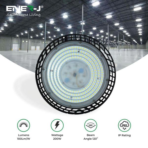 100W, IP65 ECO UFO Highbay, 4000K - ENER-J Smart Home