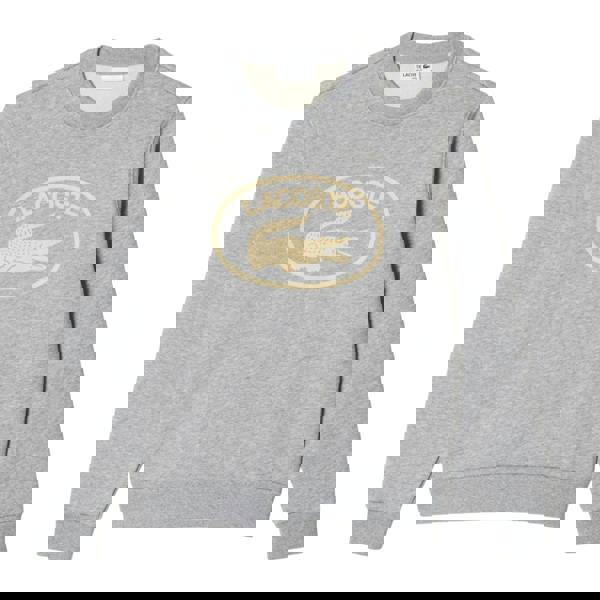 Lacoste Womens/Ladies Organic Cotton Fleece Loose Sweatshirt - Grey - 