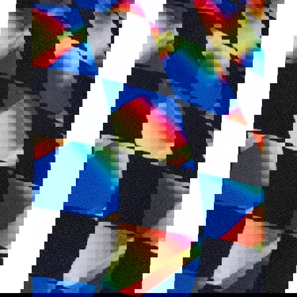 Vibrant neon checkered leggings on Speedo Girls digital allover leaderback swimsuit in black red