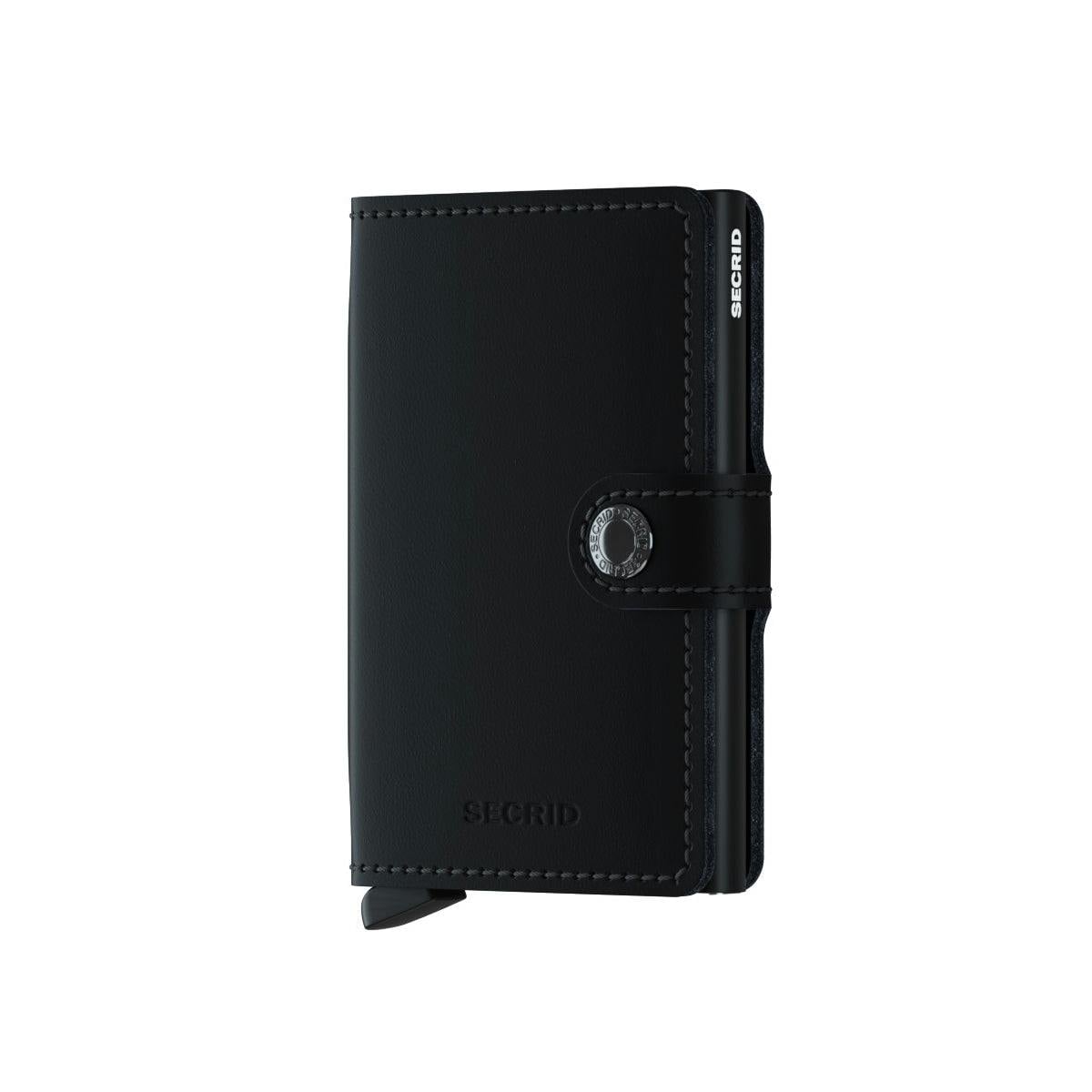 Secrid Black Mini Wallet Matte Leather