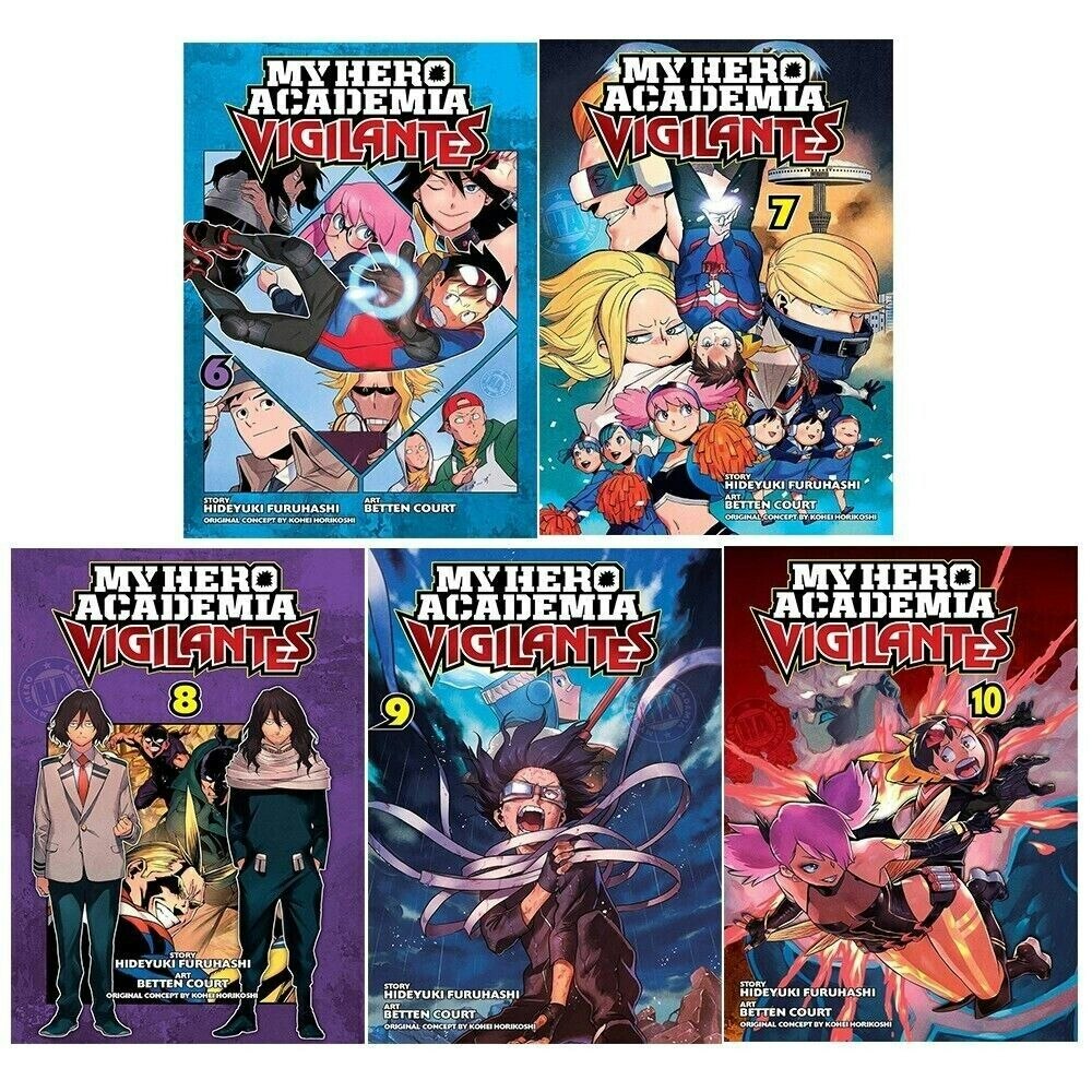 Viz Media My Hero Academia Vigilantes Volume 6-10 Collection 5 Books Set Series 2