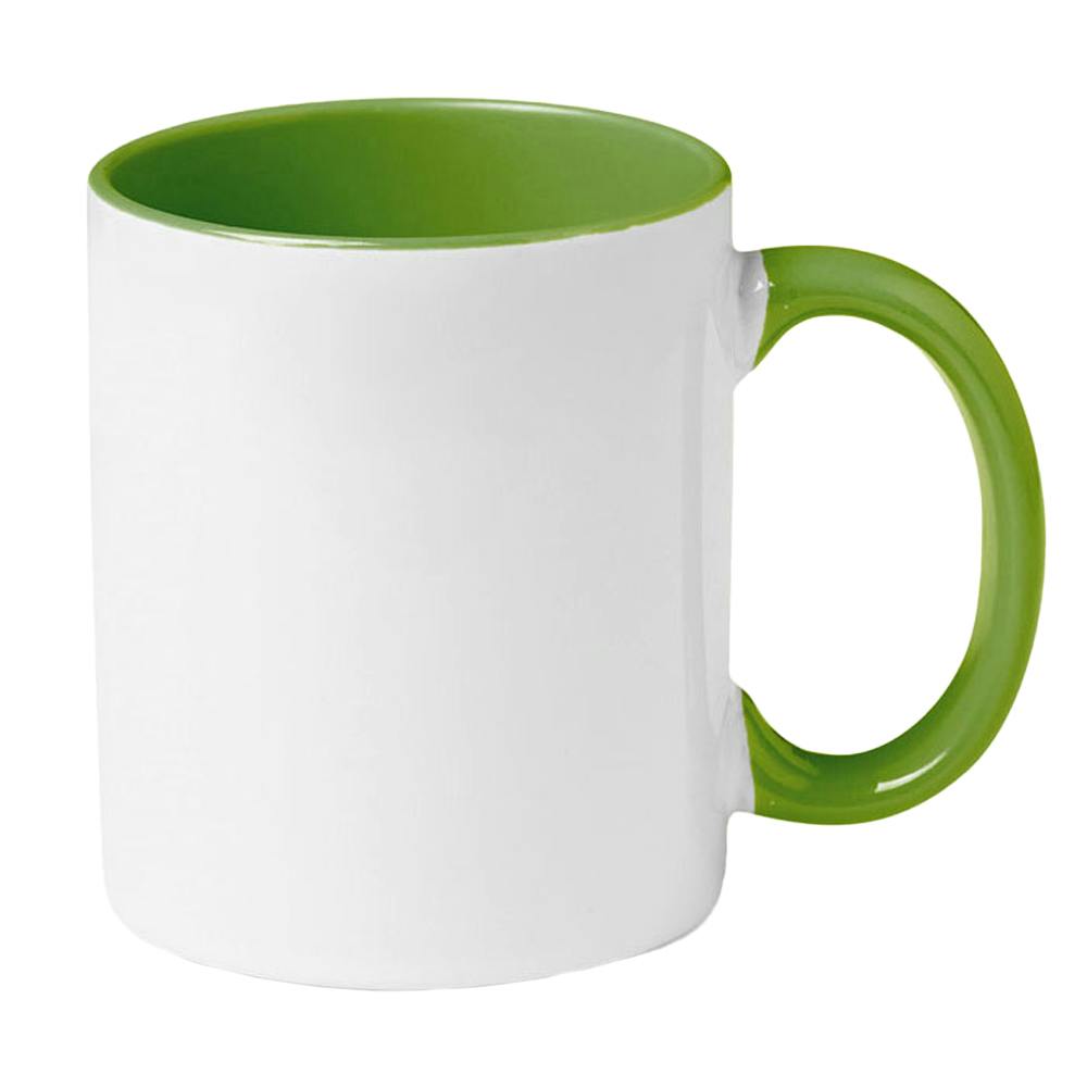 Midocean White/Green Sublimcoly Two Tone Sublimation 300Ml Mug - One Size
