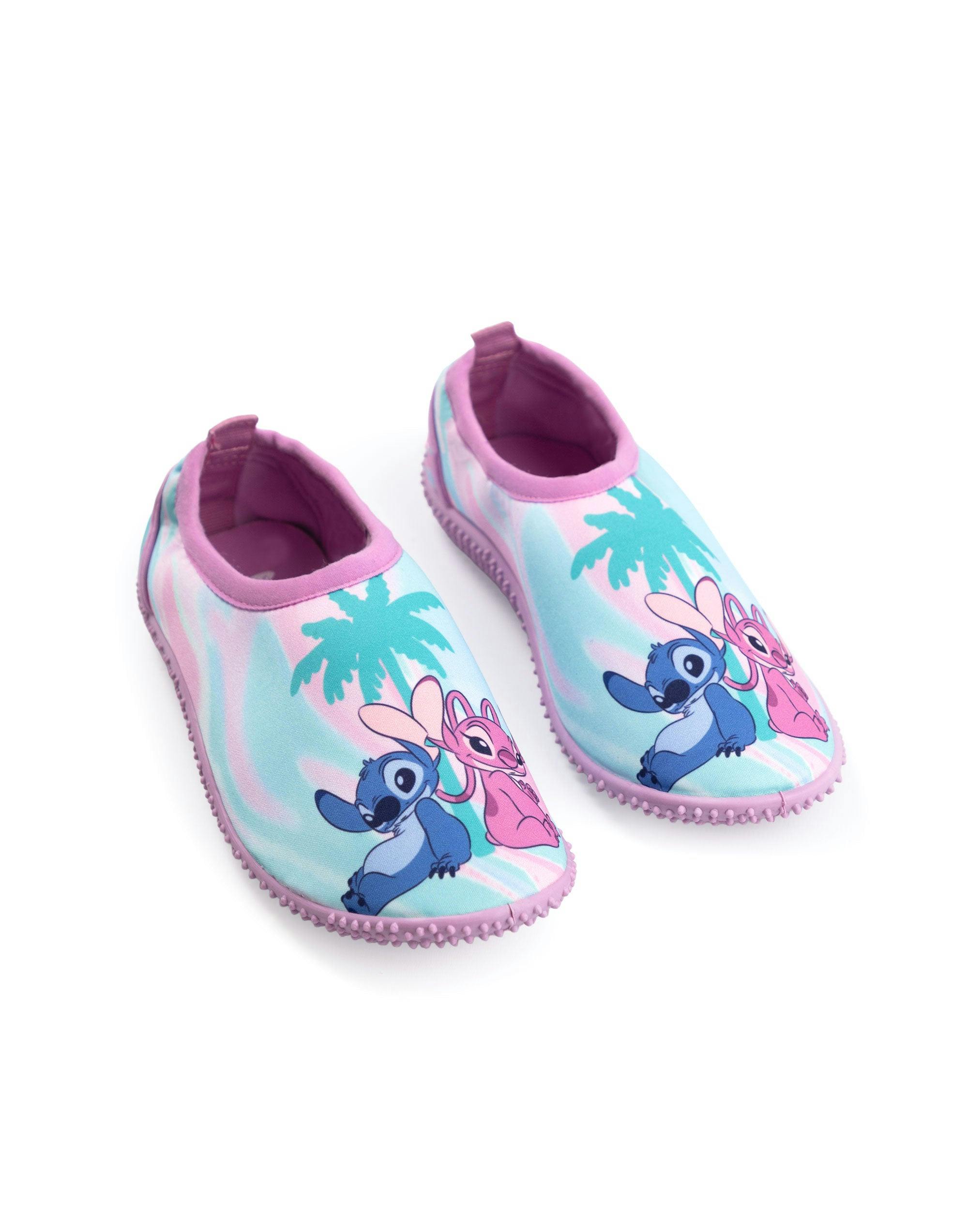Vanilla Underground Girls Pink Lilo & Stitch Angel Aqua Shoes - 2 Uk Child