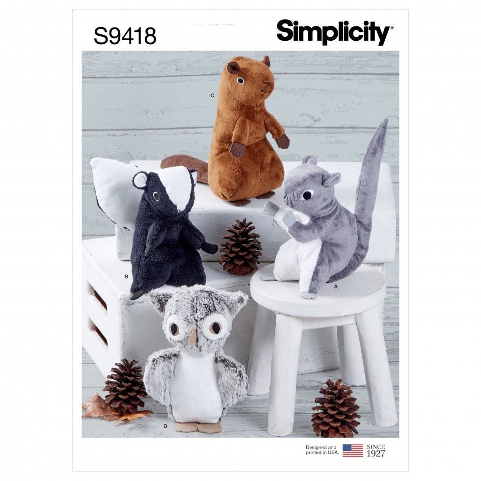 Simplicity Sewing Pattern 9418, Toys Os (One Size) - Easy - Os (One Size)