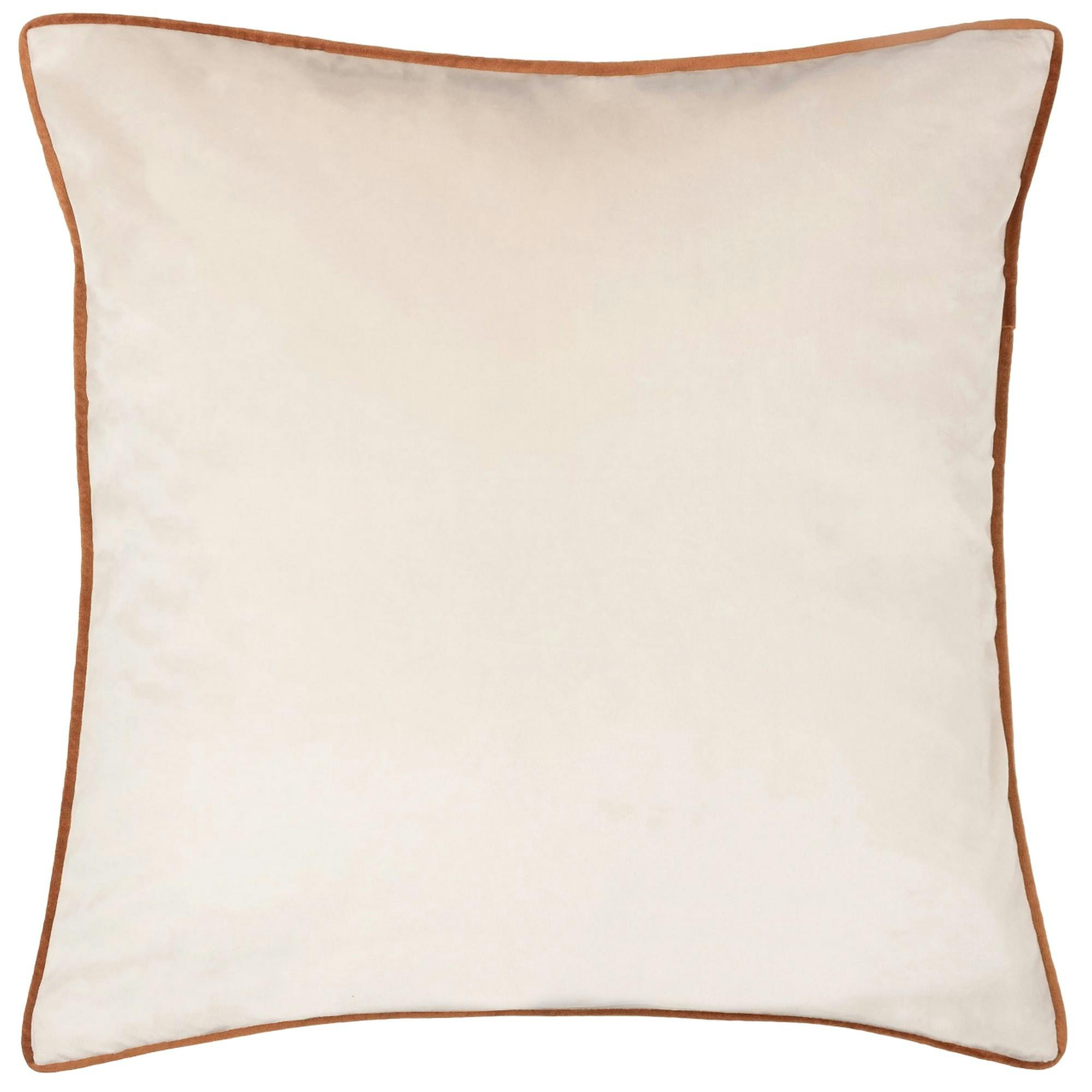Riva Home Meridian Cushion Cover - Ecru/Ginger - 55 X 55Cm - Ecru/Ginger - 100% Polyester