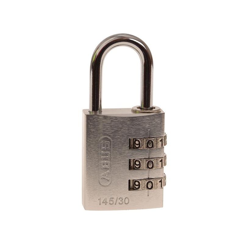 (30 Mm, Silver) Abus Mechanical 145 Series Aluminium Combination Padlock - Image 3