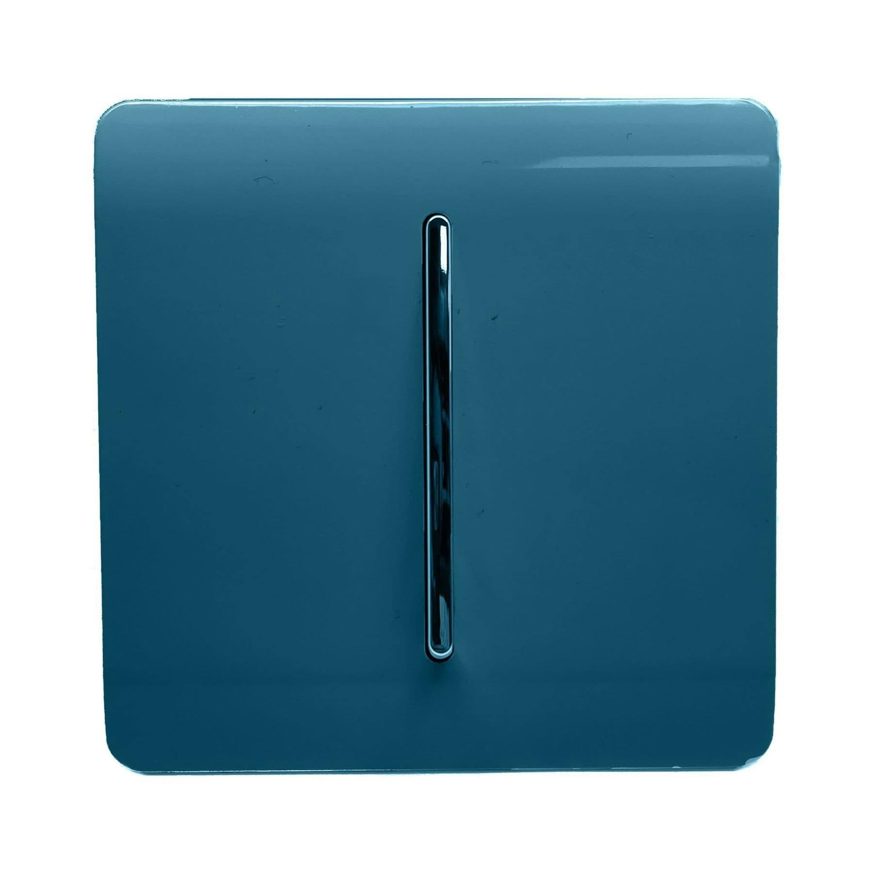 Trendi Switch 1 Gang 2 Way Screwless 10 Amp Light Switch - Midnight Blue - Image 5