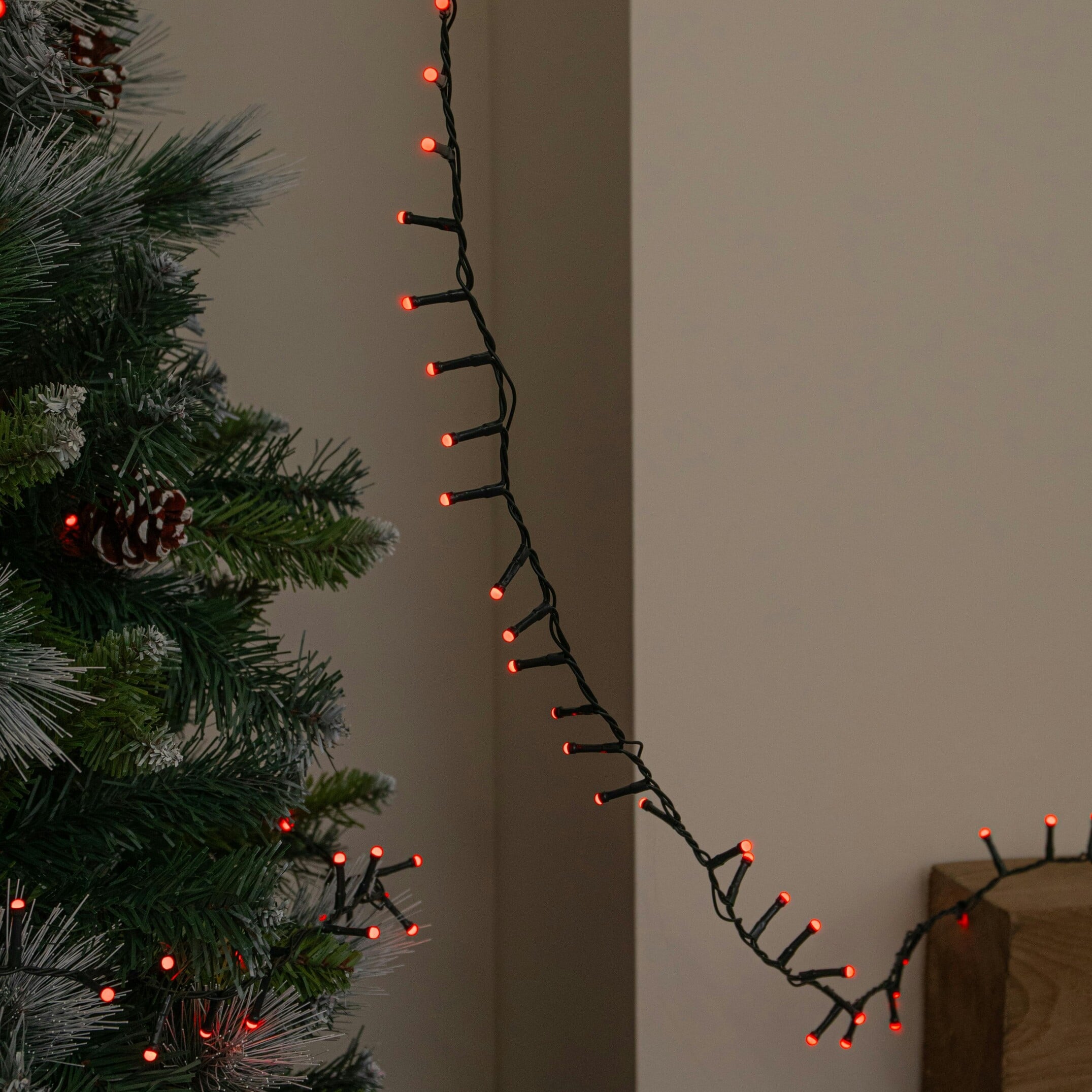Rackhams Red 9M 360 Led Berrybrights Christmas String Lights In