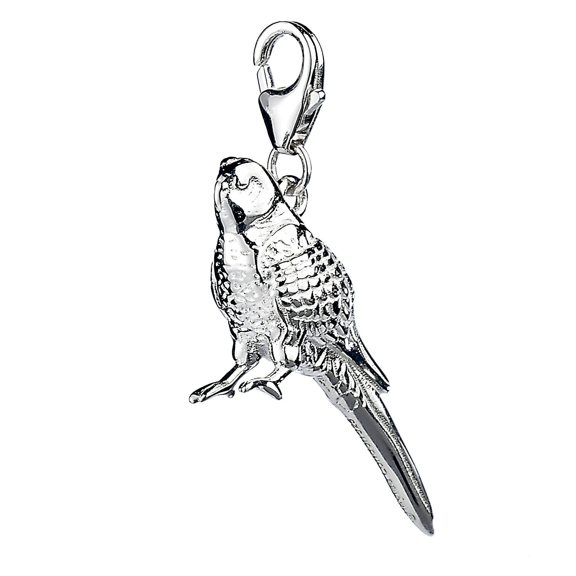 Mylee London Silver Budgie Charm - Yes - Clip On Charm