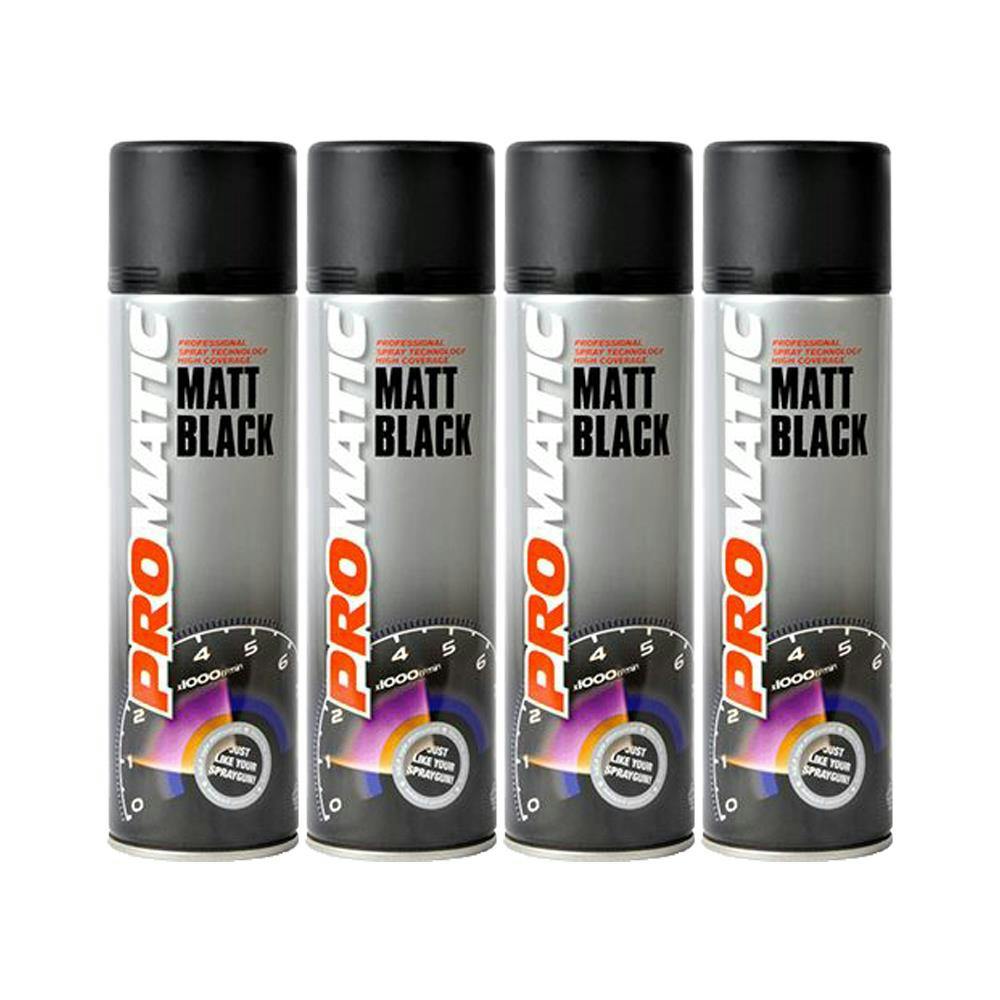 1 x Promatic MB500 Matt Black Spray Paint 500ml - Image 17