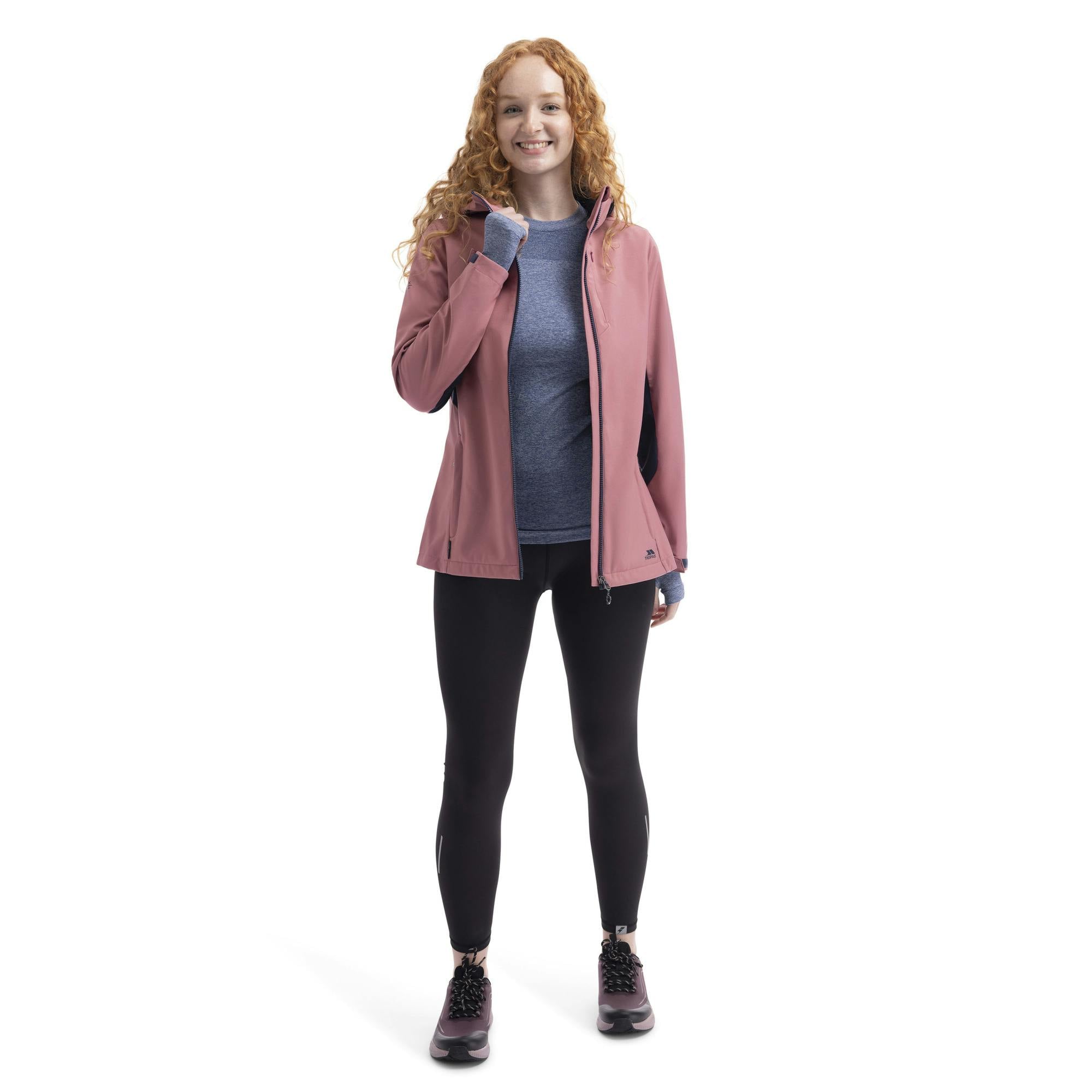 Trespass Women's Yazmine Soft Shell Jacket - Rose Blush - M - Rose Blush - 100% Mixed
