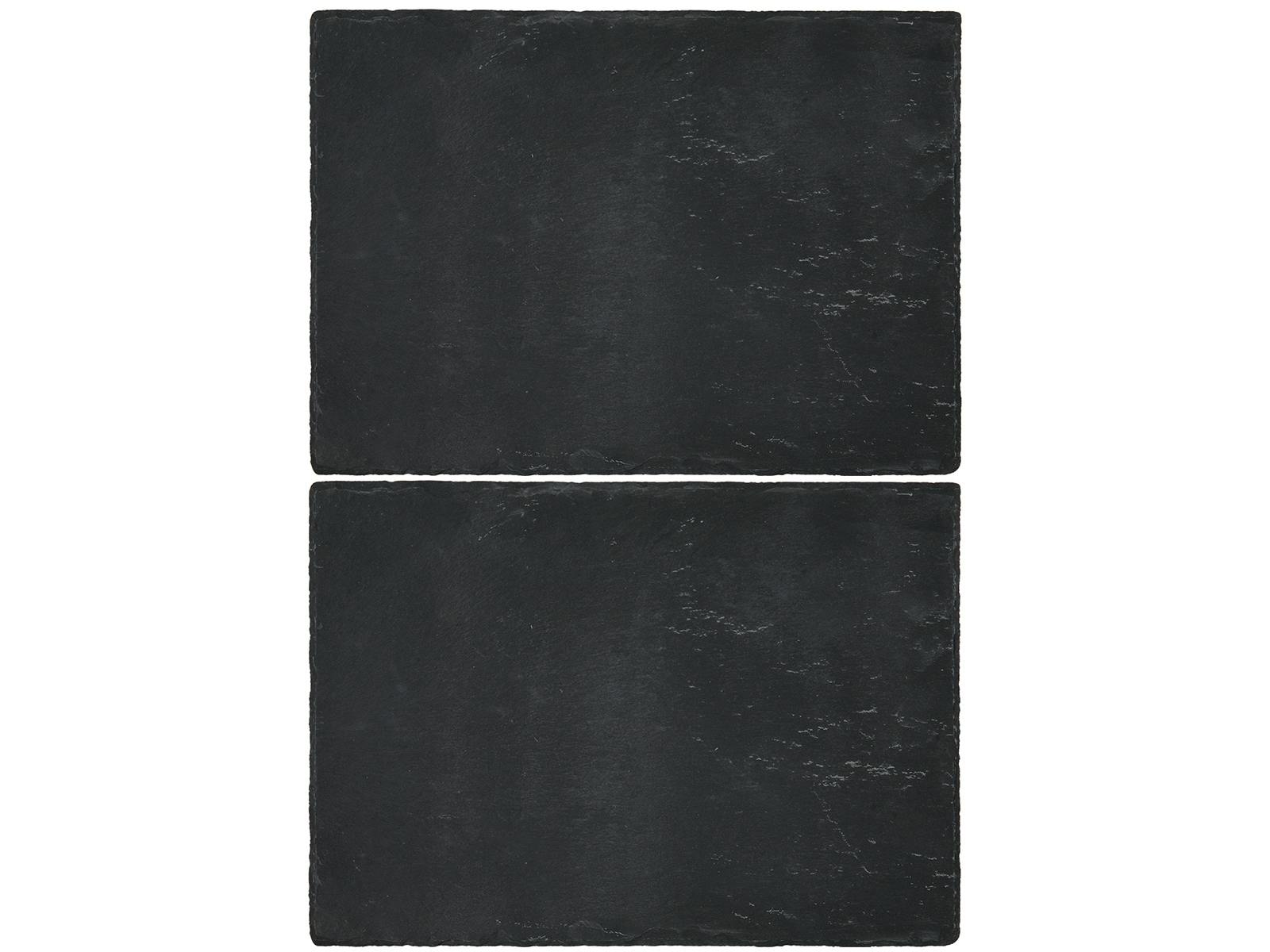 Rackhams Naturals Pack Of 2 Slate Placemats - Multicolour - Slate - Placemats And Coasters