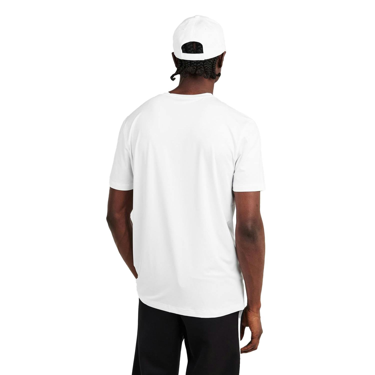 Boss Men's White Competition Logo Crew Neck T-Shirt - Xl - 100% Cotton
