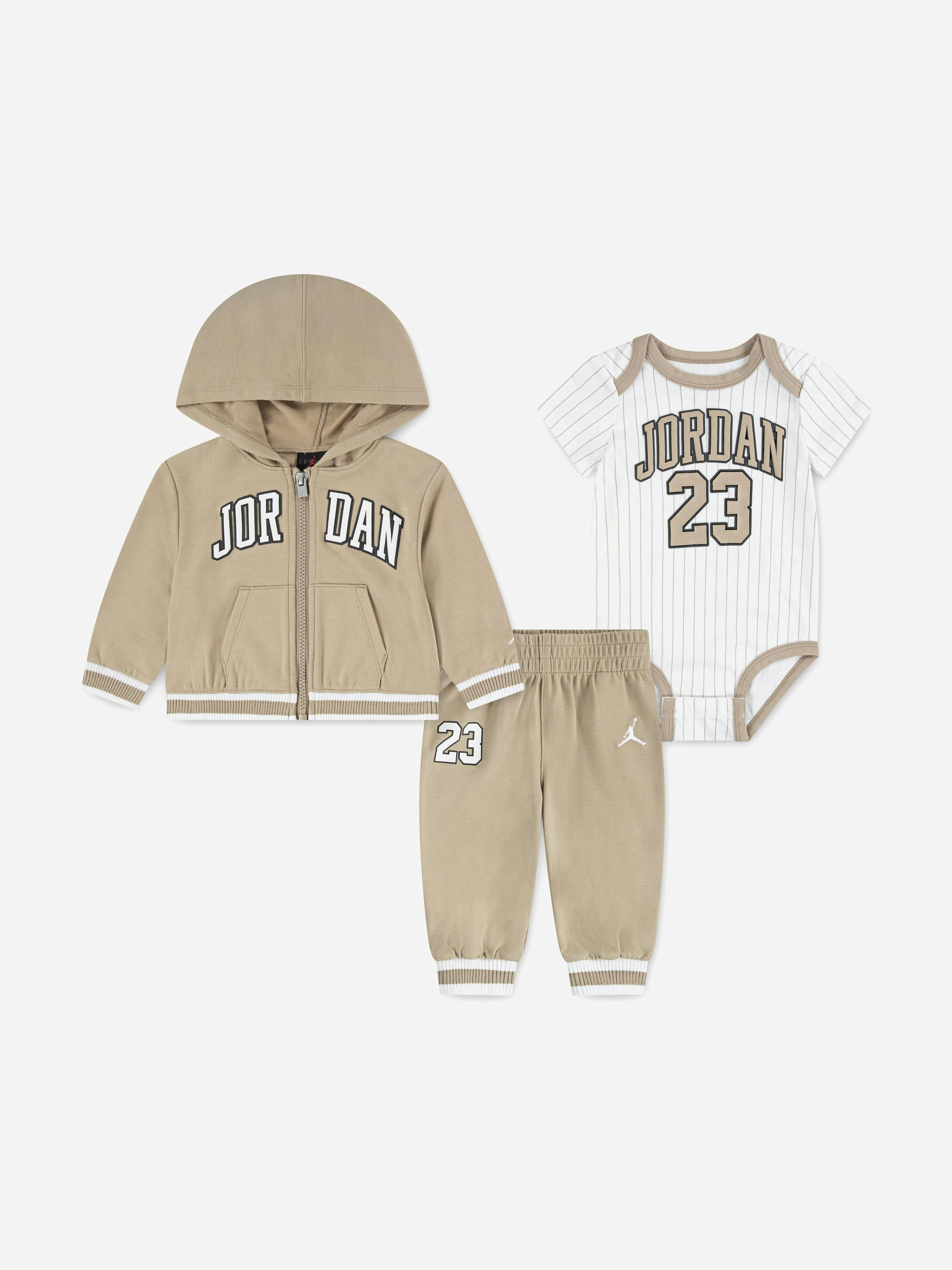 Jordan Beige Baby Mj 23 Tracksuit Set In - 24 Mths