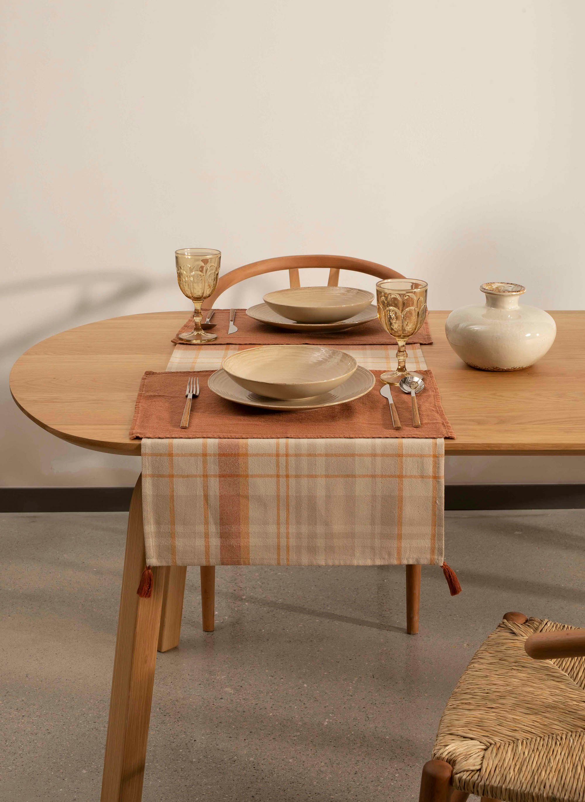 Rozi Plaid Table Runner Size 45
