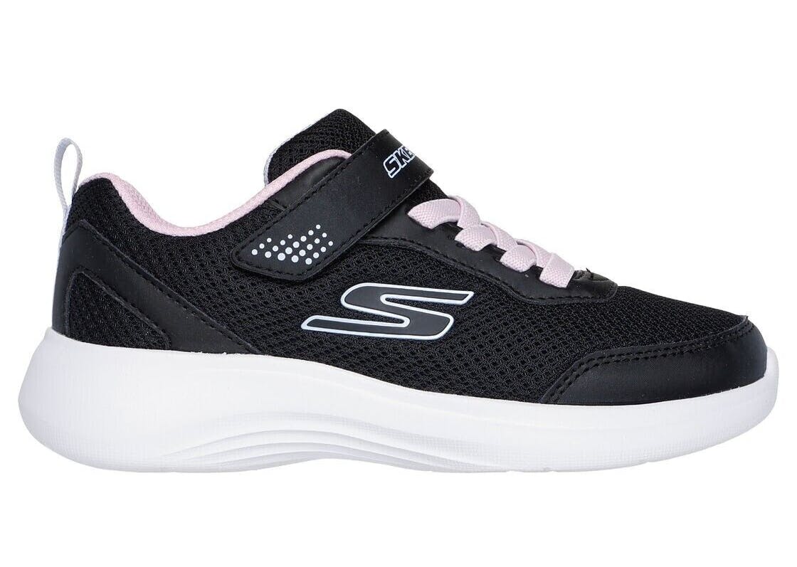 Skechers Girls Black Trainers Selectors Reset Acheived Shoes 303573 - Uk Kids 11 Eu 28.5