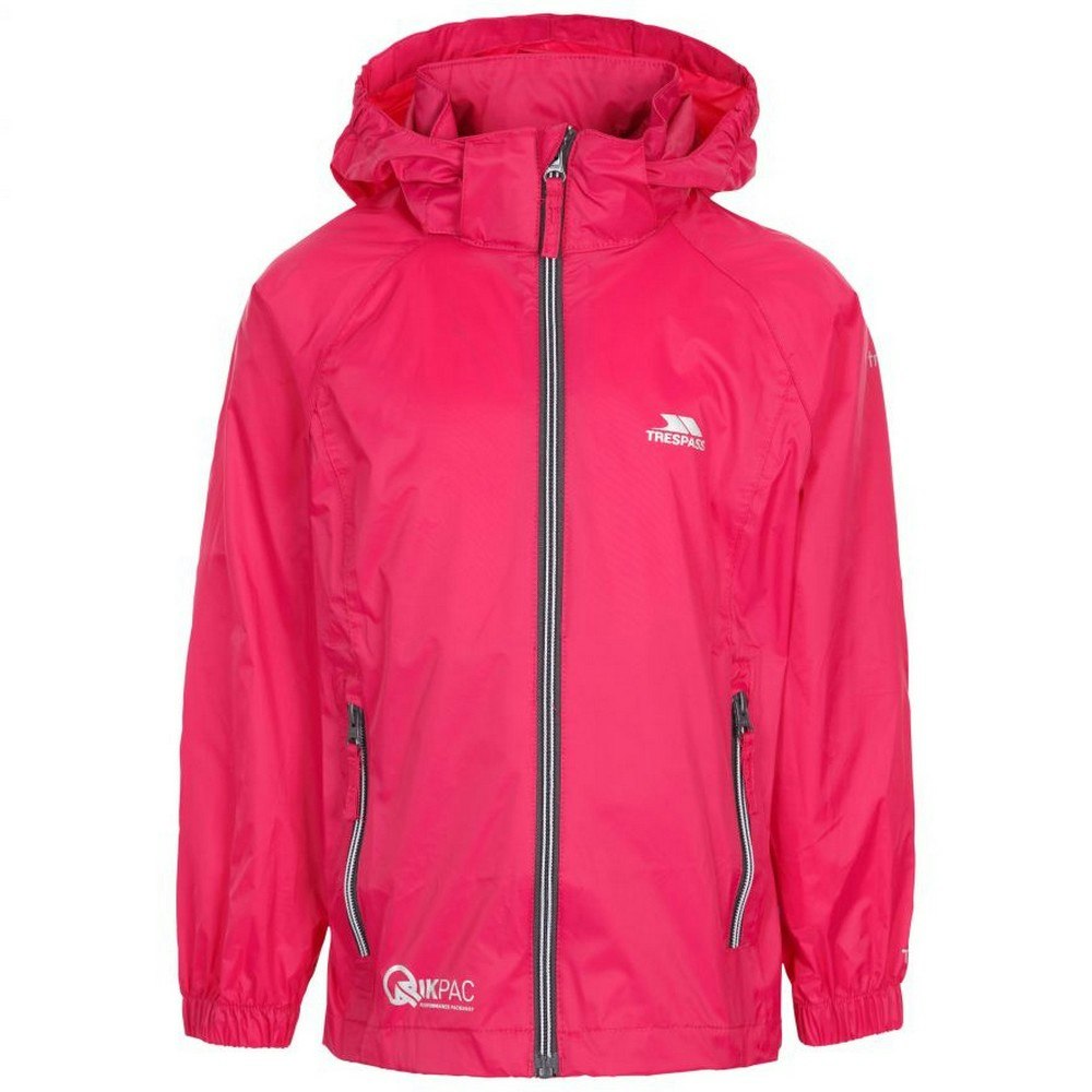 Trespass Childrens/Kids Qikpac X Unisex Packaway Jacket - Cassis - Cassis - 11/12 Years