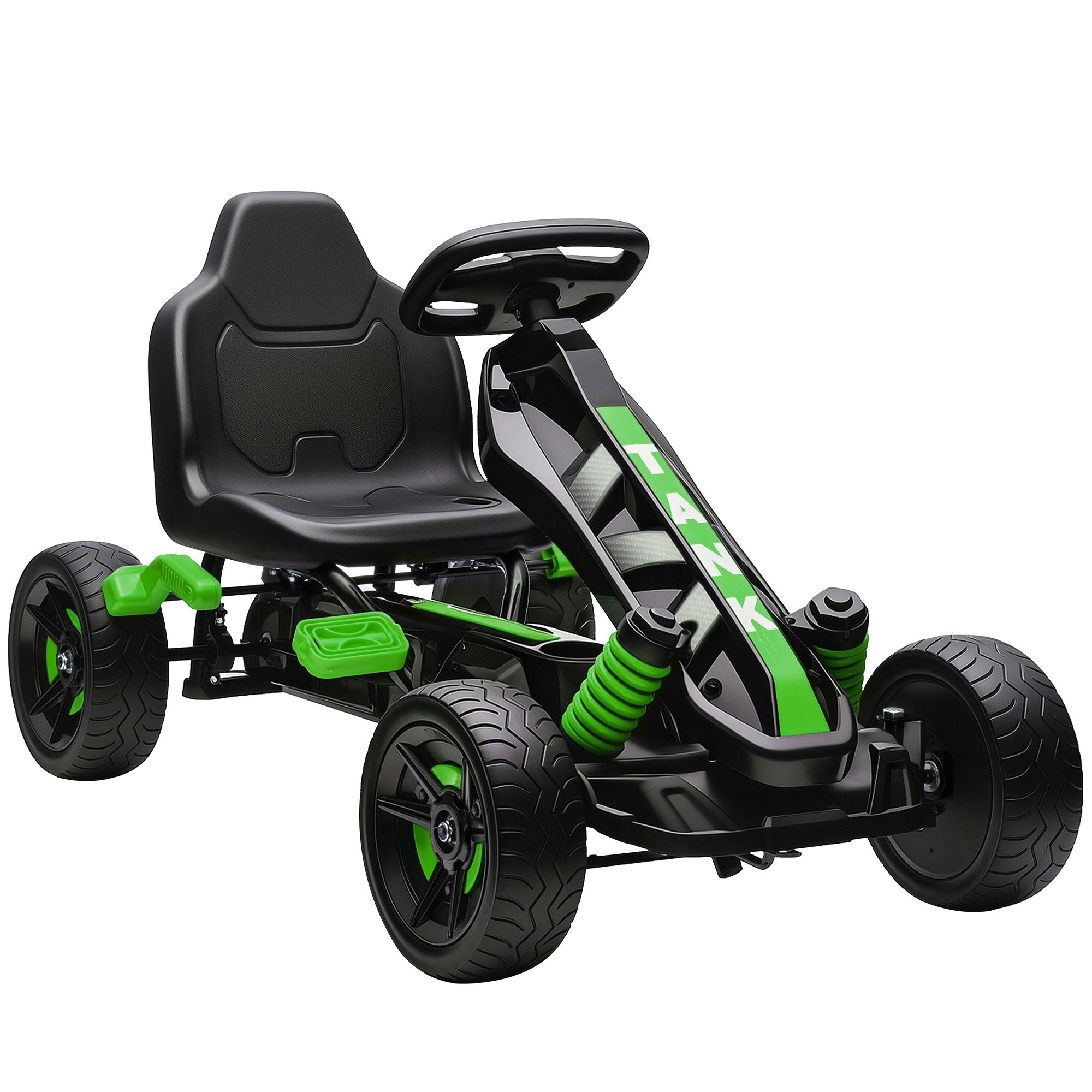 Aiyaplay Green Pedal Go Kart With Automatic Clutch, For Ages 3-6 Years, Size 3