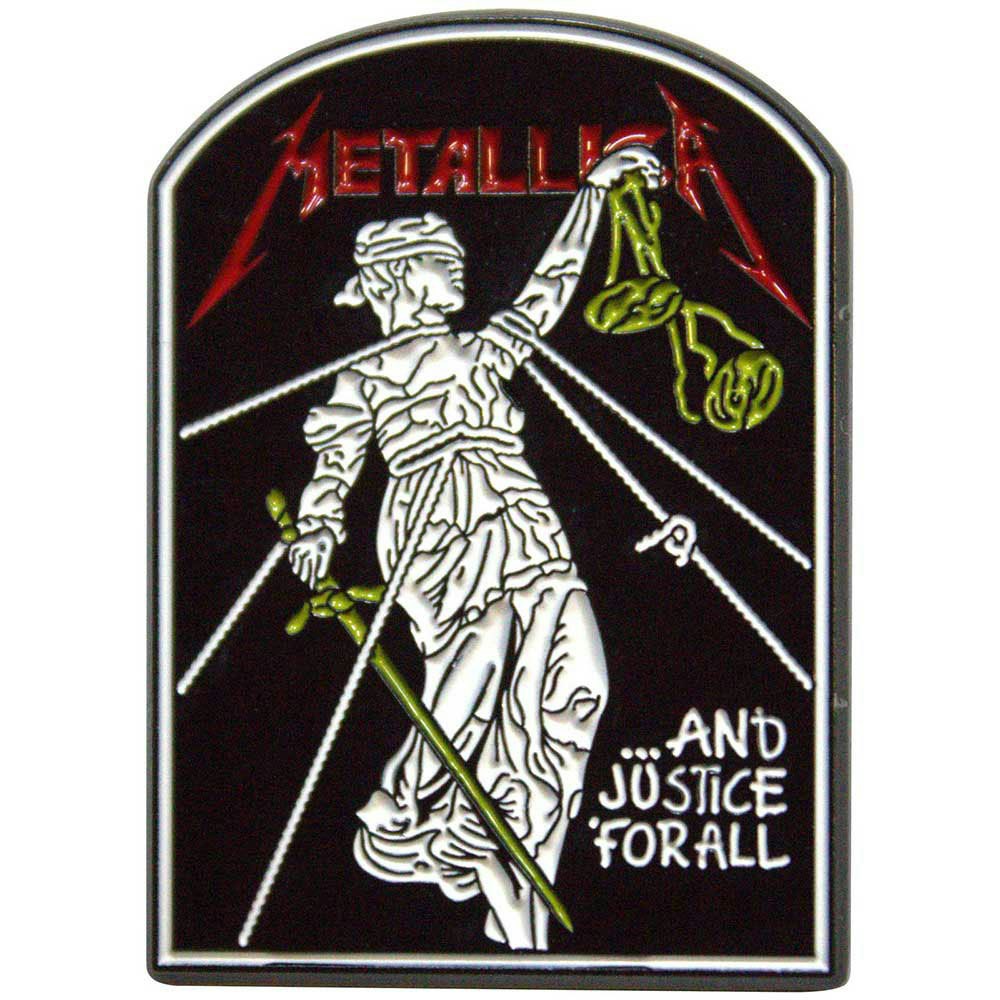 Paradiso Clothing Metallica And Justice For All Tombstone Pin Badge