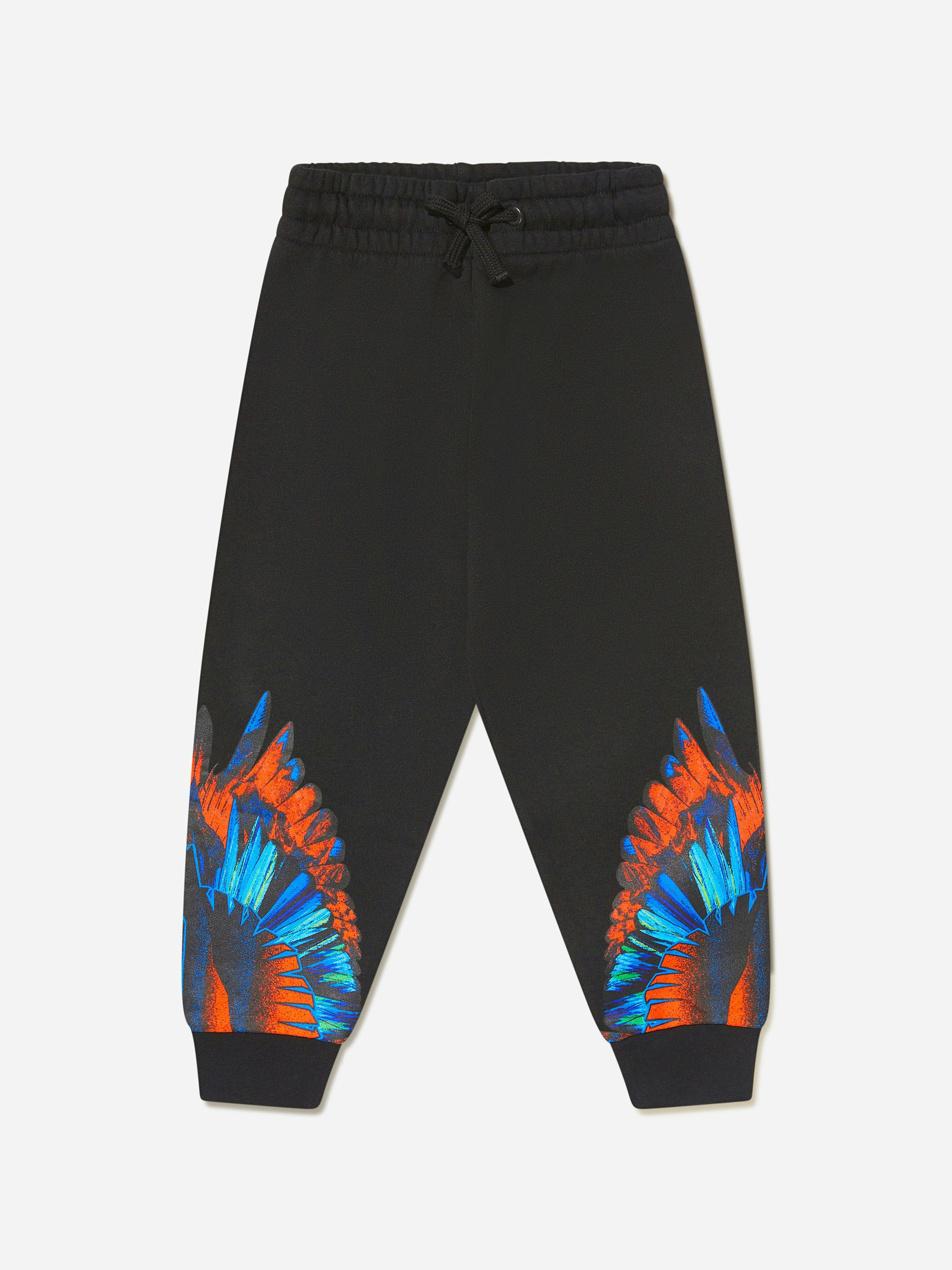 Marcelo Burlon Boys Black Travel Wings Sweatpants - 12 Yrs