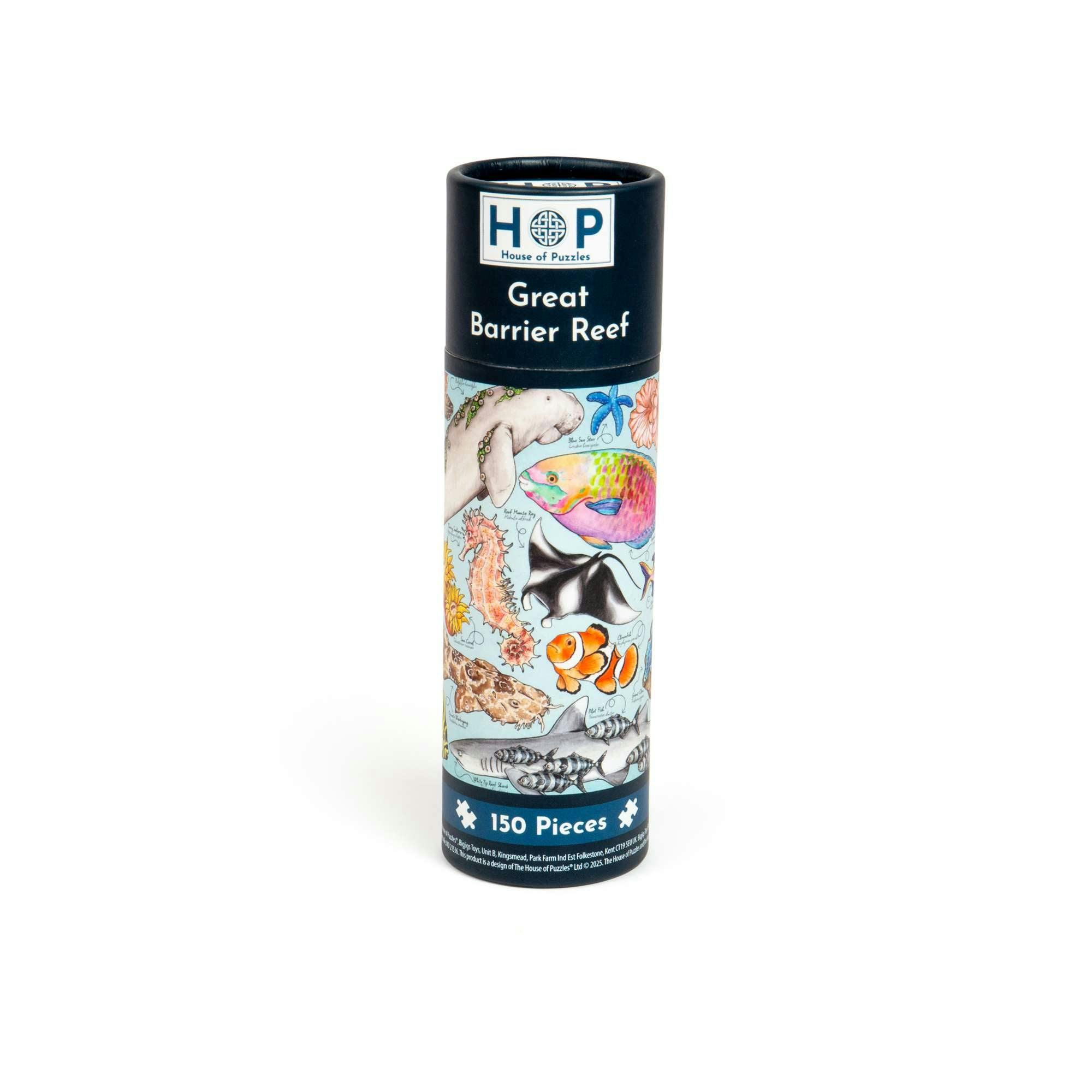 The House Of Puzzles Great Barrier Reef Puzzle Tube - 150 Piece
