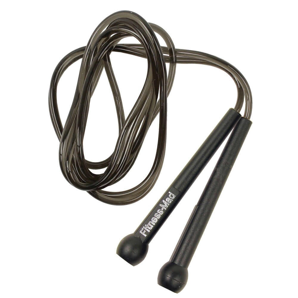 Fitness Mad Black Skipping Speed Rope - 10Ft