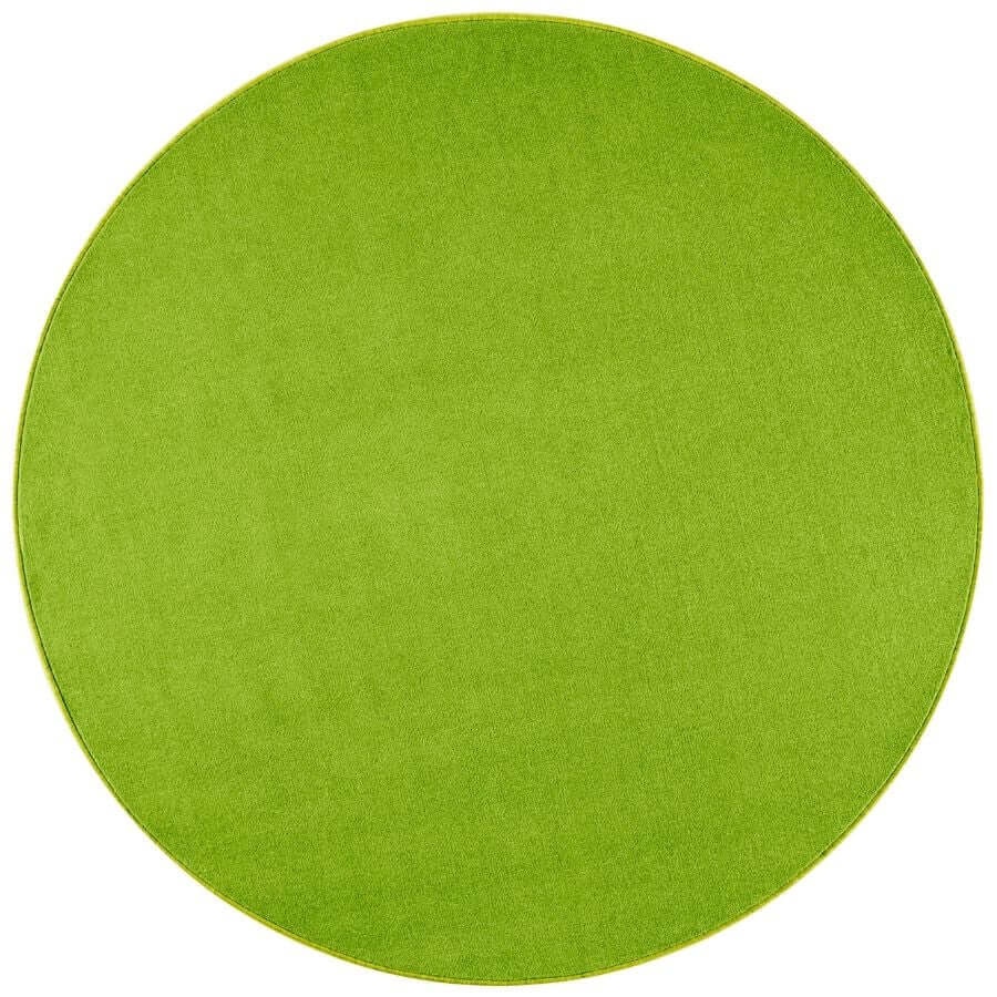 Hanse Home Green Plain Design Rug – Colour - Ø 133 Cm