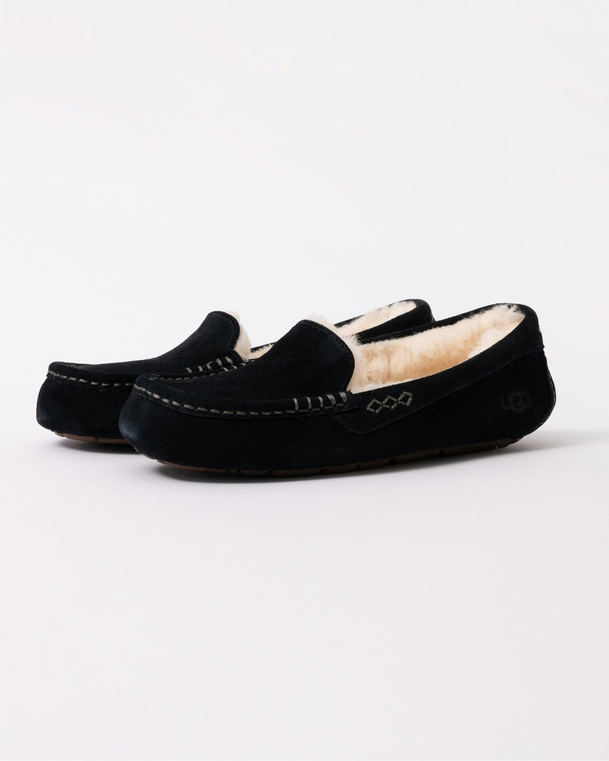 Ugg Women's Black Ansley Slippers - Uk5 Eu38 Us7