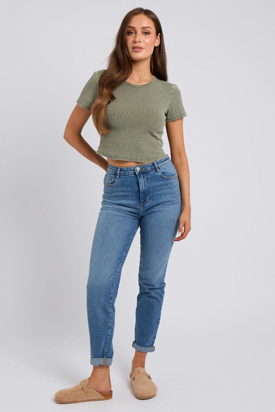 Urban Bliss Blue Mom Jean - 8