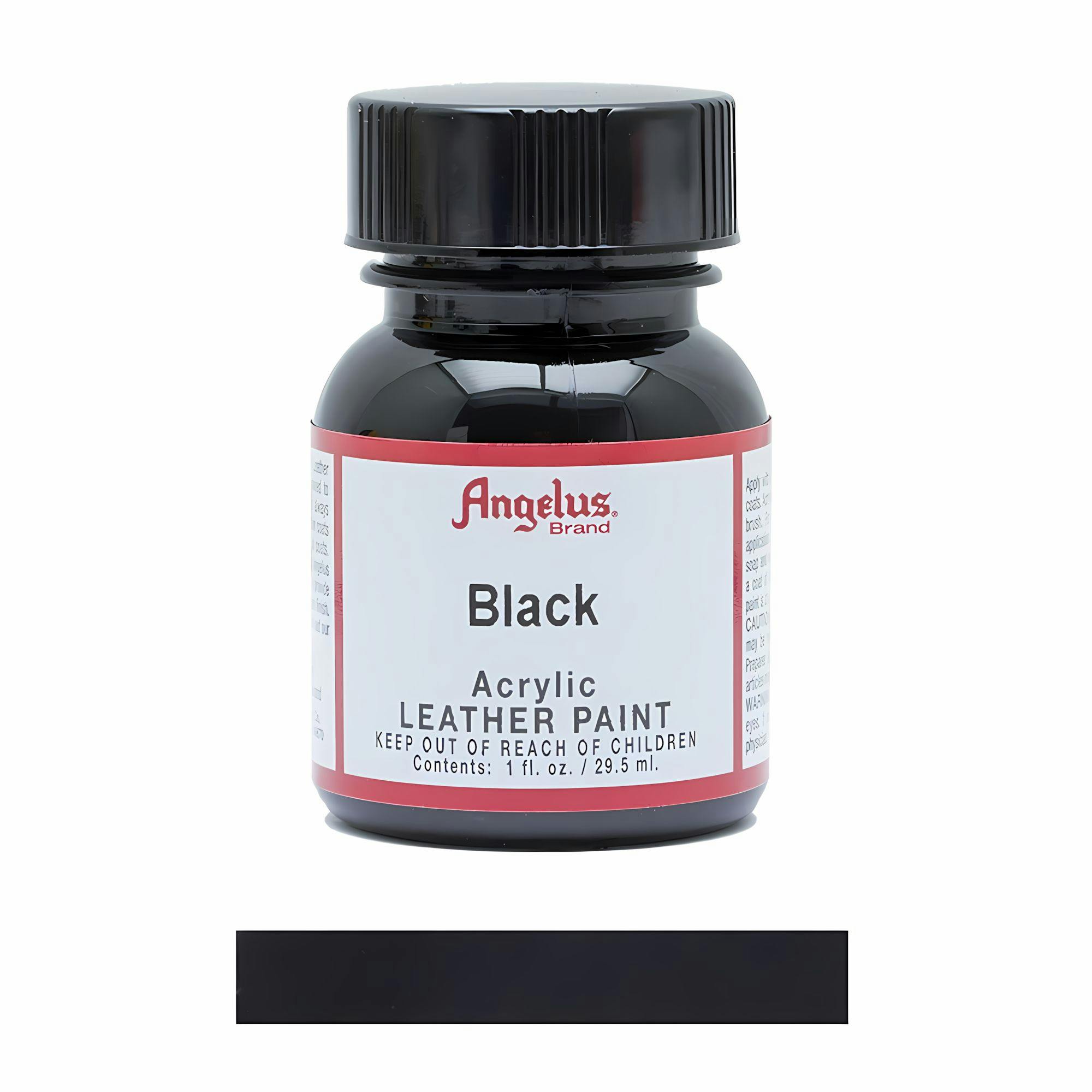 Angelus Black Leather Paint For Sneaker Customs And Shoes 1Oz