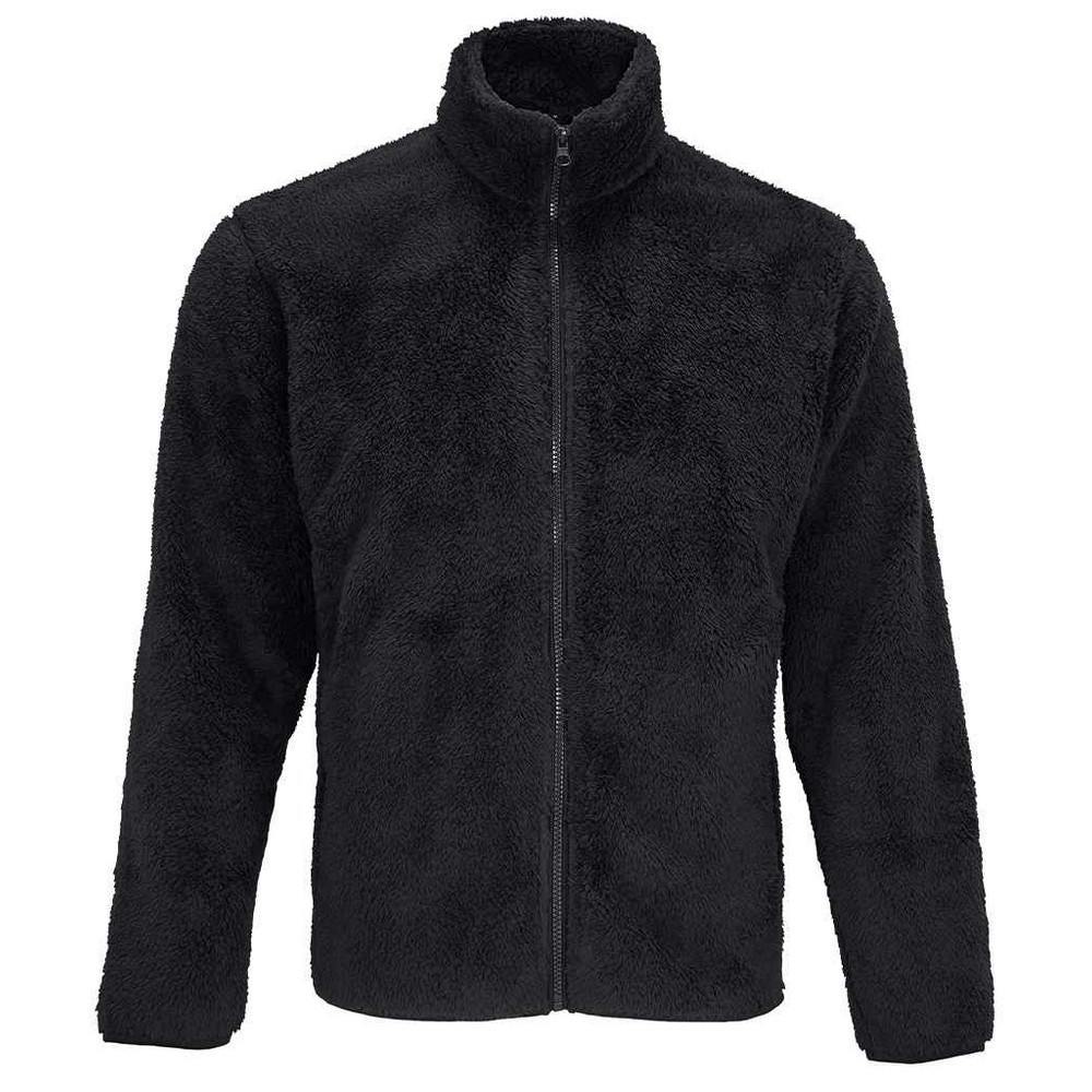 Sol's Men's Dark Grey Finch Fluffy Jacket In | Size: Medium - Image 3