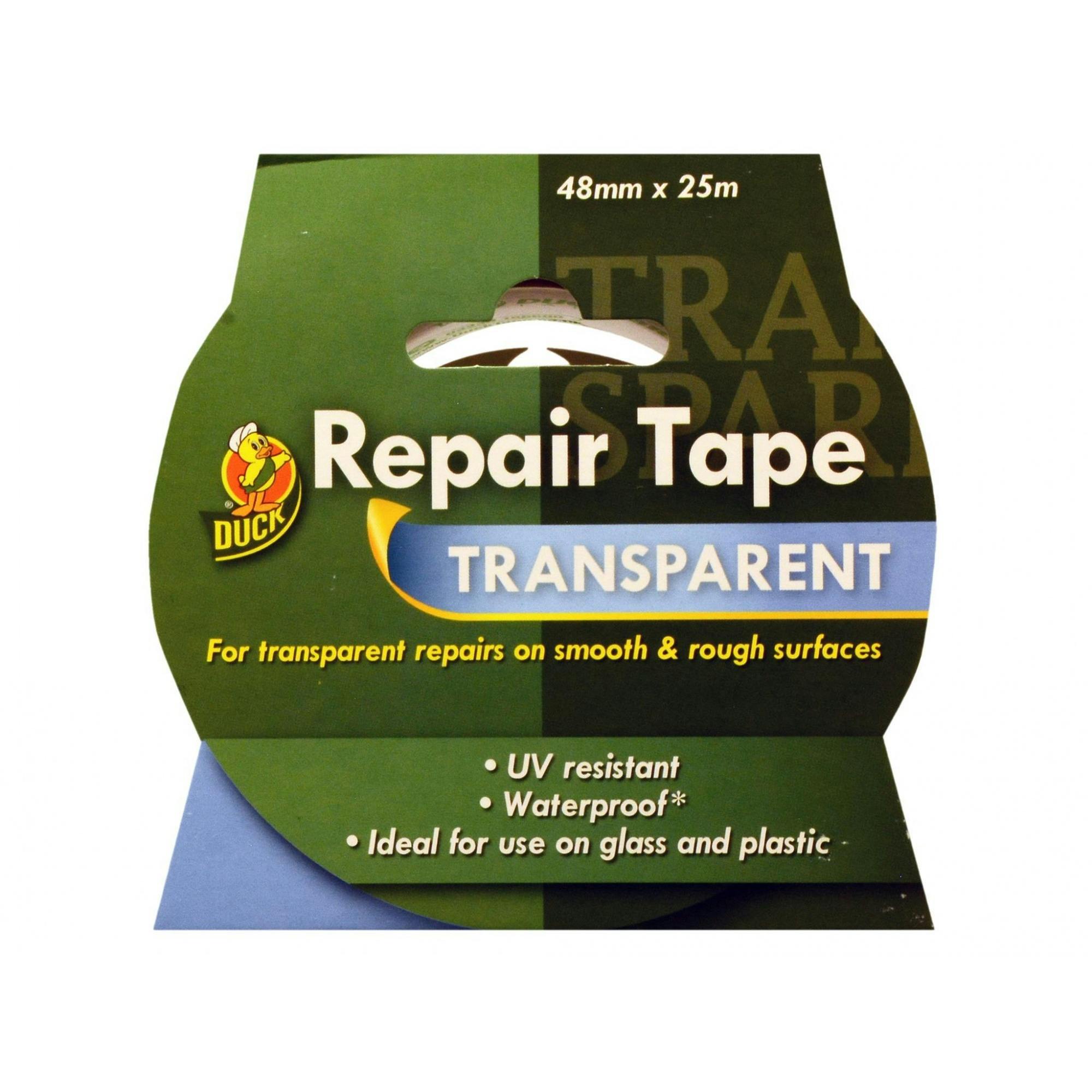 Shurtape Duck Tape Repair Tape Transparent 48Mm X 25M - Multi Colour - One Size - Multi Colour