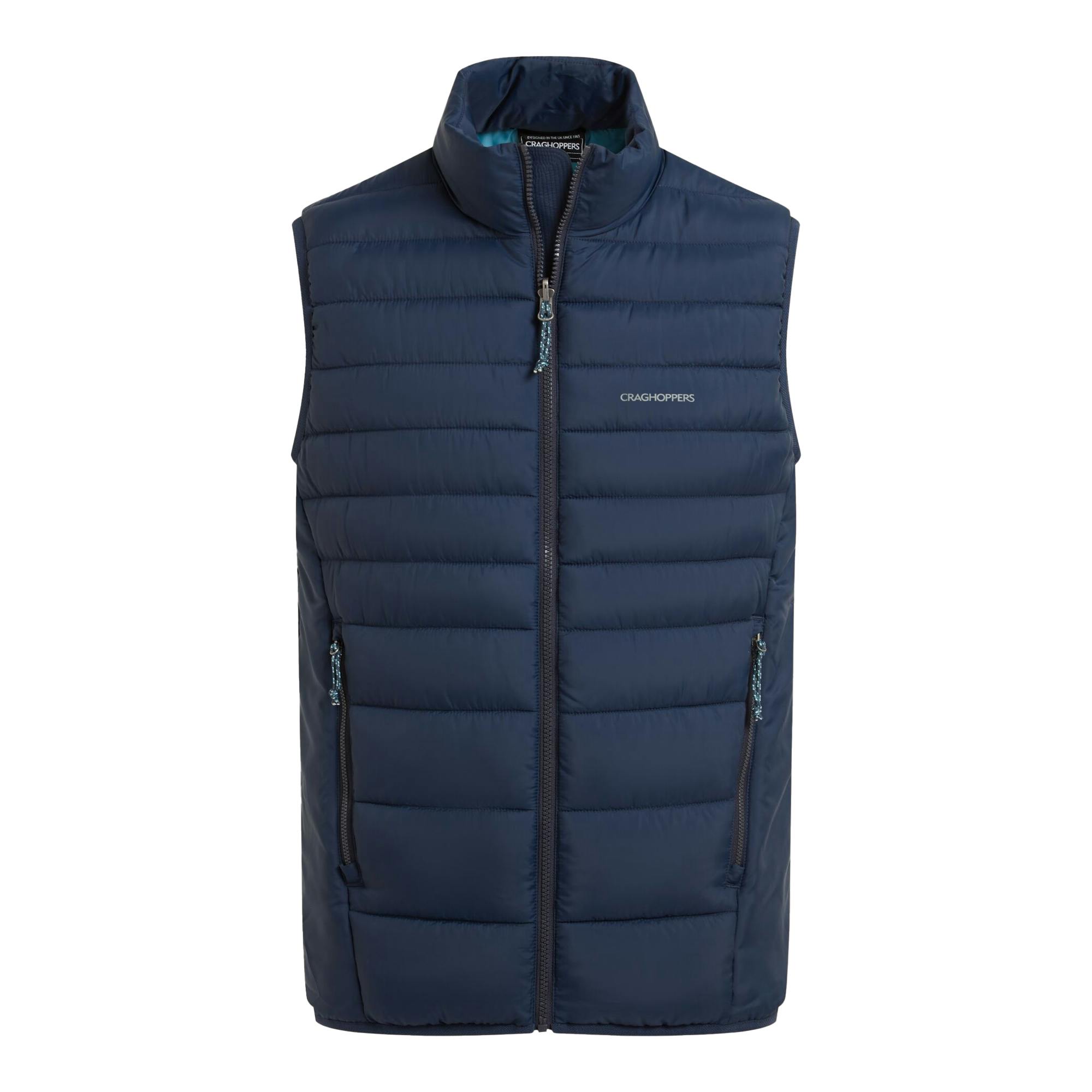Craghoppers Men's Blue Compresslite Ix Gilet - Navy - Xxl - Navy - 100% Recycled Polyester