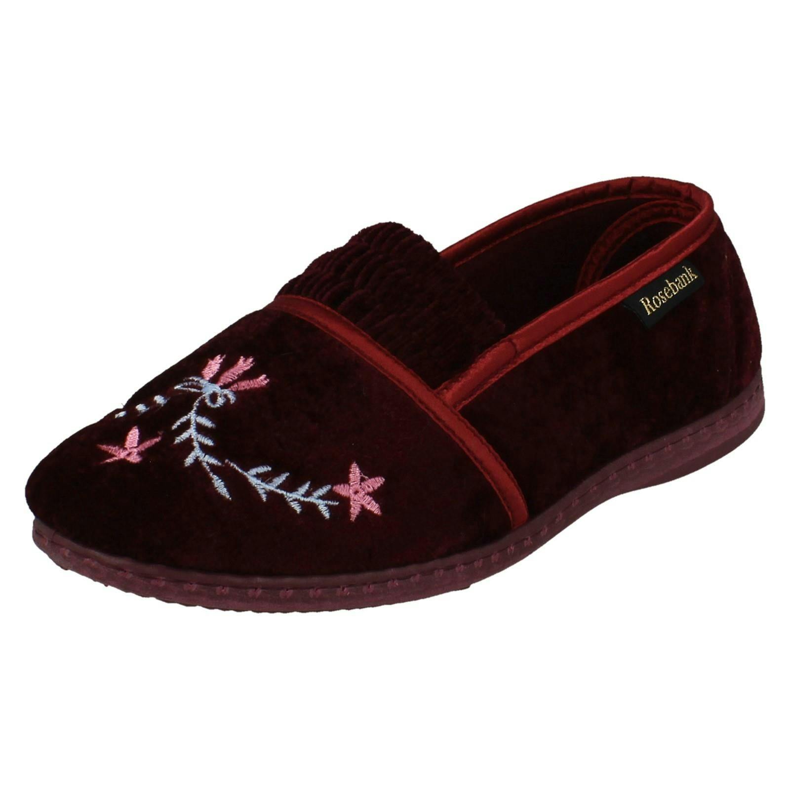 Rosebank Women's Burgundy Casual Slippers Haley - Uk 8