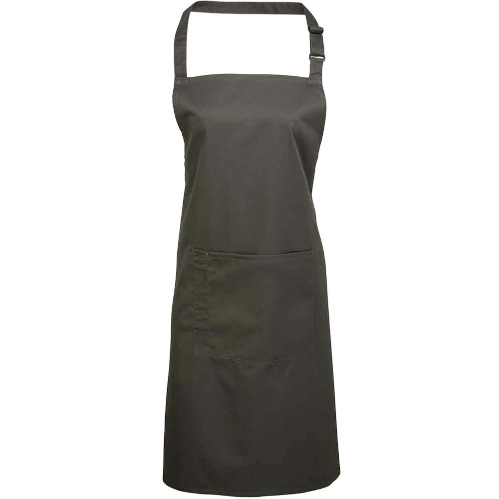 - Premier Unisex Adult Colours Pocket Full Apron Dark Grey (One Size) - Image 3